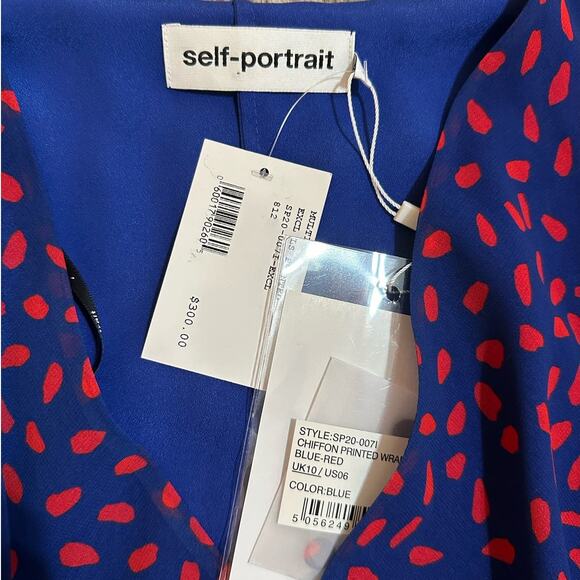 New Self-Portrait Wrap Blouse - Picture 2 of 8